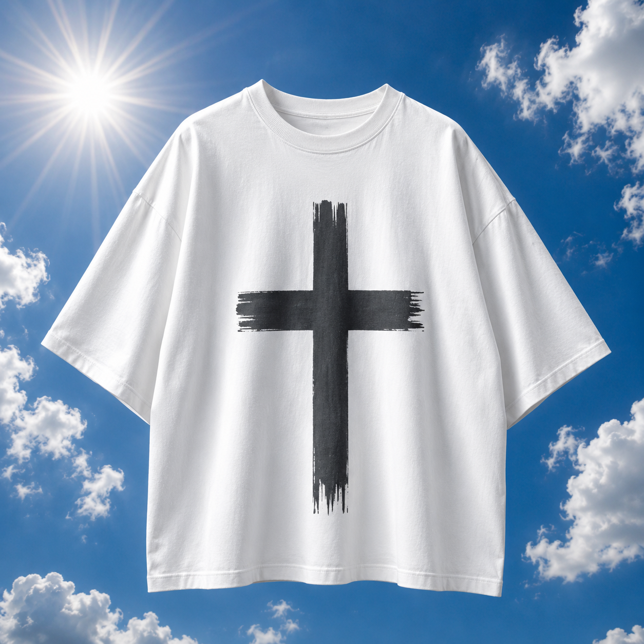 Cross Tee - White